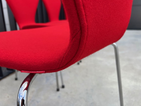 Image 1 of 4x Fritz Hansen Arne Jacobsen Schmetterlingsstühle