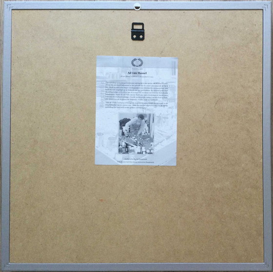 Image 1 of Ad van Hassel | Gesicht - Siebdruck im Backrahmen