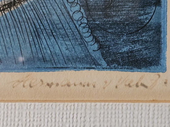 Image 1 of Hermann van Valen. Herman van Valen - Radierung „Zwei Reiter“