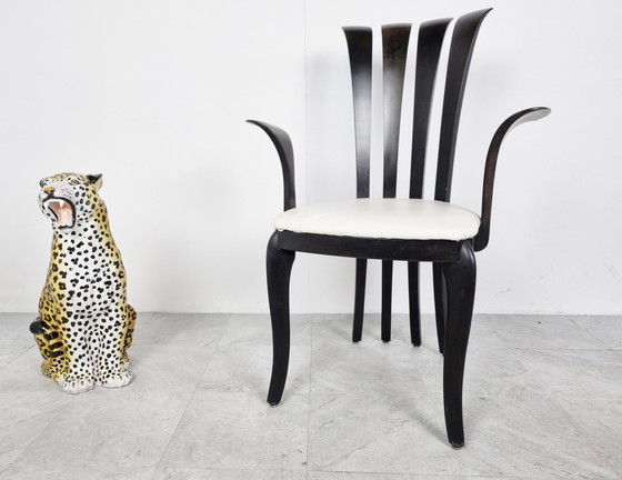 Image 1 of Italienische Leopardenfigur aus glasierter Terrakotta, 1960er Jahre