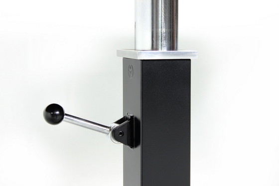 Image 1 of J.M. Thomas for Wilhelm Renz, height-adjustable Mid-Century combination dining table / coffee table in teak and chrome