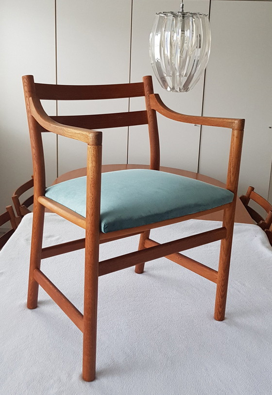 Image 1 of 6 Stk. Hans Wegner, Carl Hansen, Samt