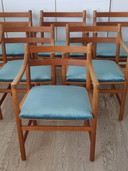 6 Stk. Hans Wegner, Carl Hansen, Samt