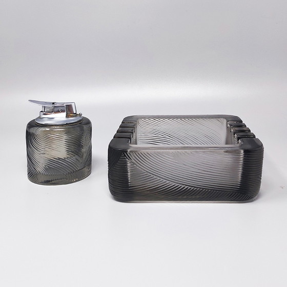 Image 1 of Wunderschönes Raucherset aus den 1970er Jahren von Sergio Asti für Arnolfo di Cambio. Hergestellt in Italien