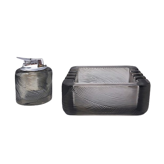 Image 1 of Wunderschönes Raucherset aus den 1970er Jahren von Sergio Asti für Arnolfo di Cambio. Hergestellt in Italien