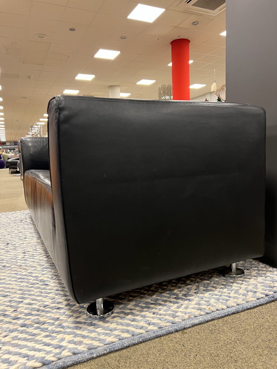 Image 1 of Gelderland 4800 2,5-Sitzer-Sofa aus schwarzem Leder