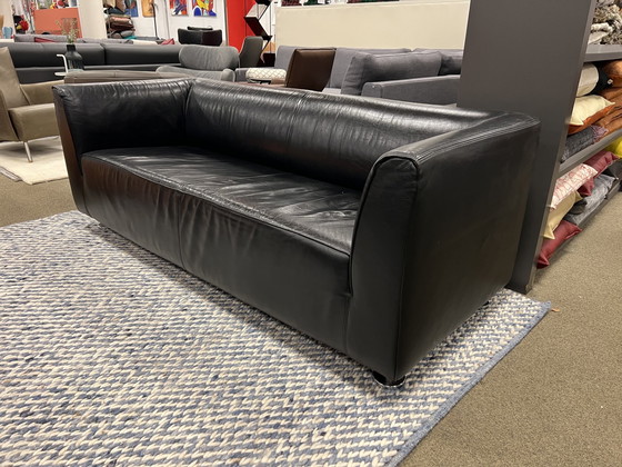 Image 1 of Gelderland 4800 2,5-Sitzer-Sofa aus schwarzem Leder