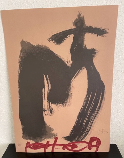 Antonio Tapies Lithographie - M. Ojos y Cruz