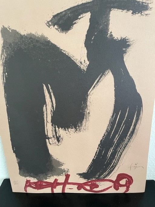 Antonio Tapies Lithographie - M. Ojos y Cruz