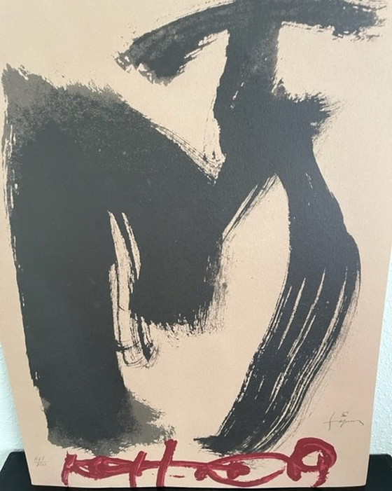 Image 1 of Antonio Tapies Lithographie - M. Ojos y Cruz