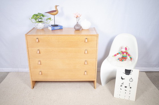 Image 1 of Kommode Schubladen Eiche dänish Leder Soborg