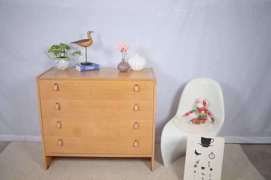 Image 1 of Kommode Schubladen Eiche dänish Leder Soborg