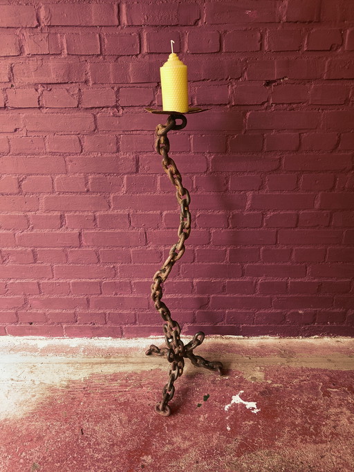 XL Brutalist Bodenleuchter