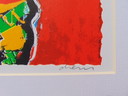 Peter Diem - Kuhrote Lithographie