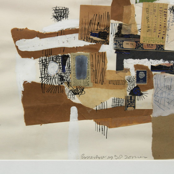 Image 1 of Ernst Vijlbrief (1934-2010) - Sonderlieferung, 1958 - Collage / Mischtechnik - 