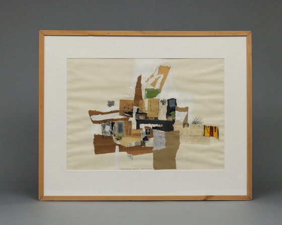 Image 1 of Ernst Vijlbrief (1934-2010) - Sonderlieferung, 1958 - Collage / Mischtechnik - 