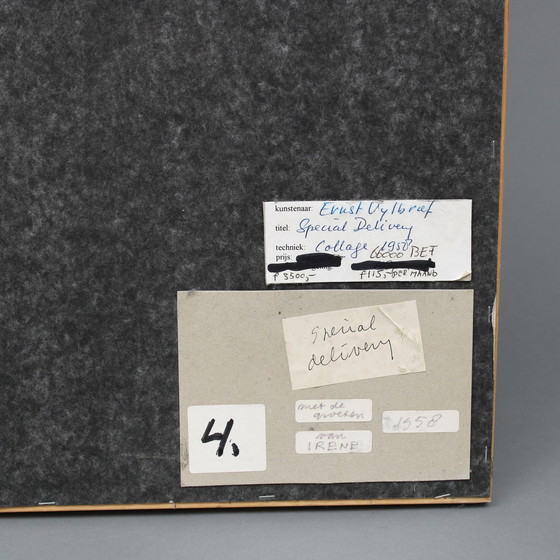 Image 1 of Ernst Vijlbrief (1934-2010) - Sonderlieferung, 1958 - Collage / Mischtechnik - 