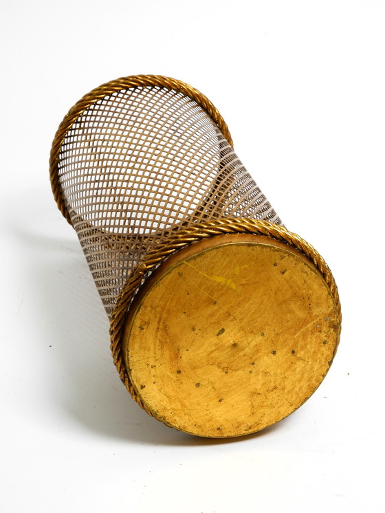 Image 1 of Italienischer Regency-Schirmständer aus vergoldetem Metall aus der Mid Century von Li Puma