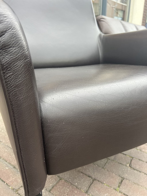 Linteloo Giulia Sessel aus braunem Leder