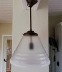 2x Art Deco Schullampen