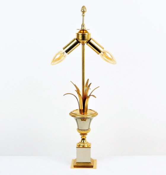 Image 1 of Palm D'Or SA Boulanger Palmenlampe Hollywood Regency 1970er Jahre