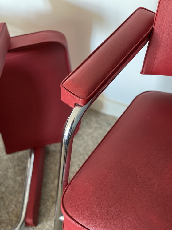 Image 1 of Vintage ‘Pullman’ Industrial Chairs – 2 stuks