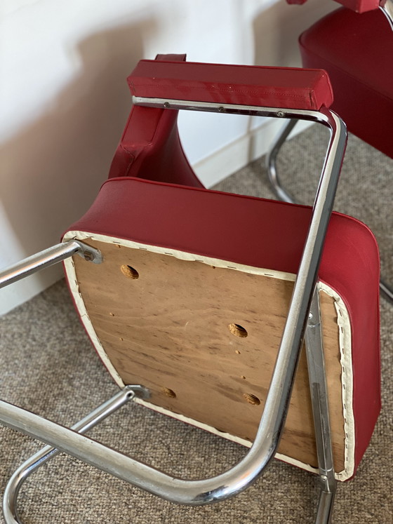 Image 1 of Vintage ‘Pullman’ Industrial Chairs – 2 stuks