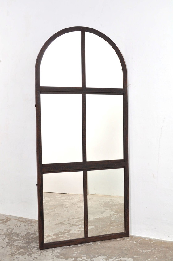 Image 1 of Vintage Gusseisen Bogen Spiegel