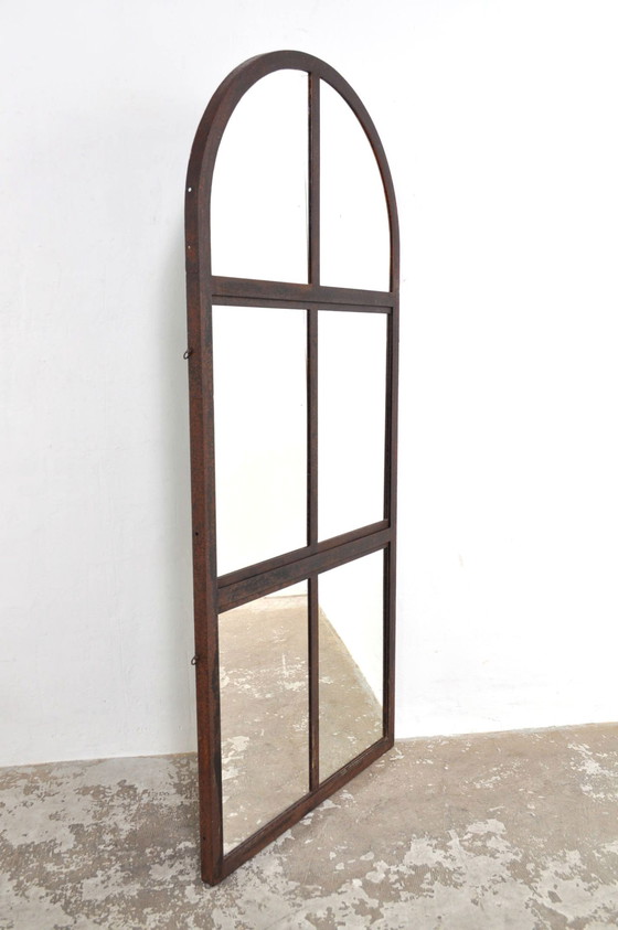 Image 1 of Vintage Gusseisen Bogen Spiegel