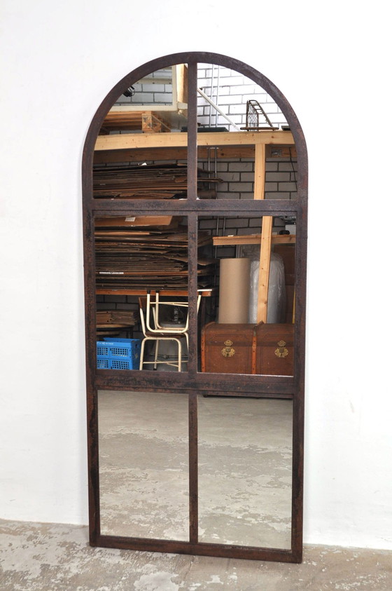 Image 1 of Vintage Gusseisen Bogen Spiegel