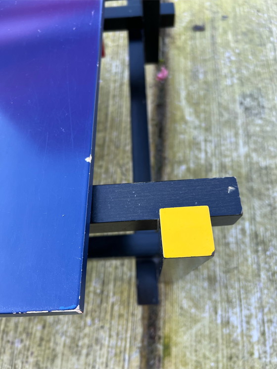 Image 1 of Cassina von Gerrit Rietveld Rot- und Blaustuhl