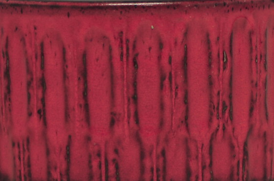 Image 1 of roter westdeutscher Schüssel-Blumentopf Jasba