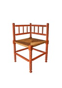 Bobbin Eckstuhl orange/kupfer