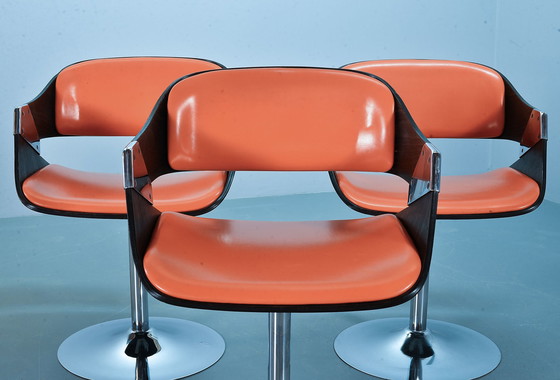 Image 1 of 6x Novalux von Rudi Verelst Radiant Orange Esszimmerstühle