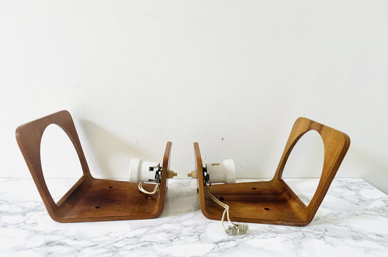 Image 1 of 2x Philips - Louis Kalff - NX41 Wandlampen