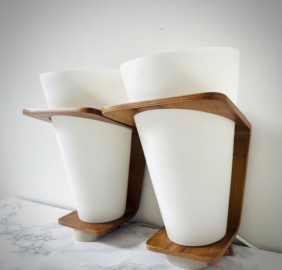 Image 1 of 2x Philips - Louis Kalff - NX41 Wandlampen