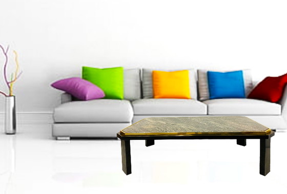 Image 1 of Vintage Design Fedam Couchtisch Granit