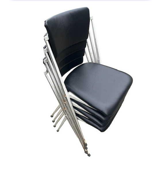 Image 1 of 4x Wim Rietveld Pyramid Chair für Ahrend de Circle