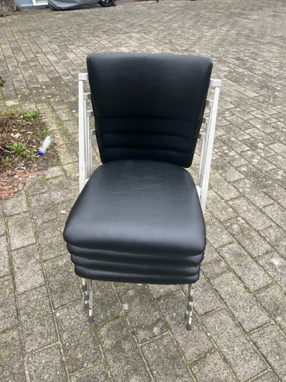 Image 1 of 4x Wim Rietveld Pyramid Chair für Ahrend de Circle