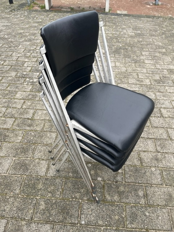 Image 1 of 4x Wim Rietveld Pyramid Chair für Ahrend de Circle