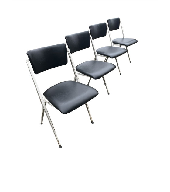Image 1 of 4x Wim Rietveld Pyramid Chair für Ahrend de Circle