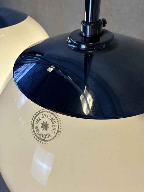 Image 1 of 7x Art-Deco-Hängelampen Val Saint Lambert