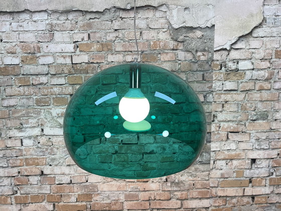 Image 1 of Kartell FL/Y Transparente grüne Lampe