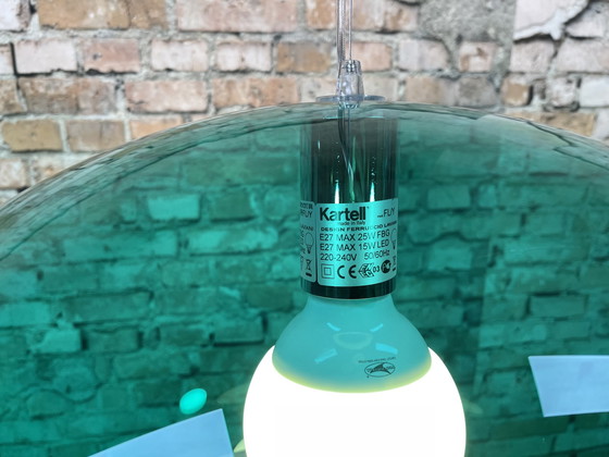 Image 1 of Kartell FL/Y Transparente grüne Lampe