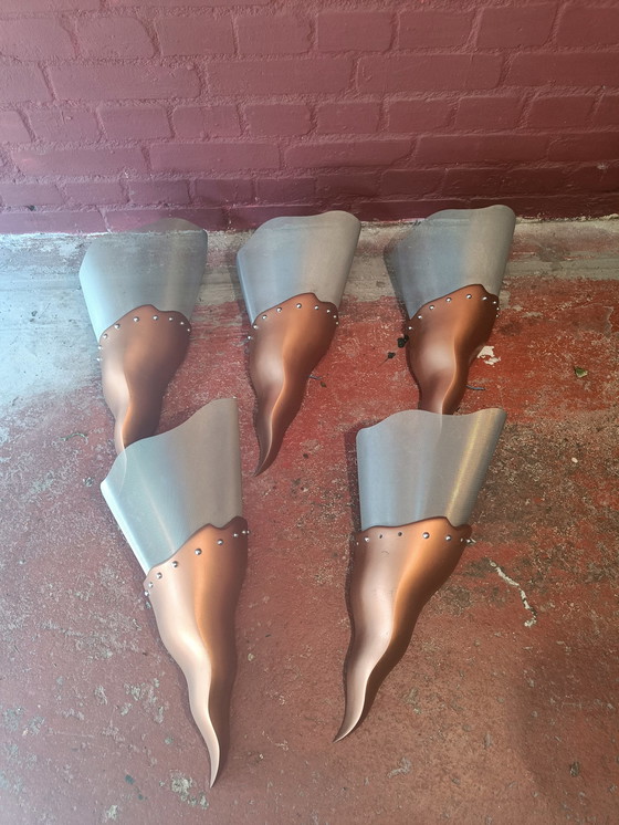 Image 1 of 5x Maison Lucien Gau Paris Wandlampen