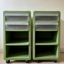 2x K&M Hagberg NERO Trolley-Schränke