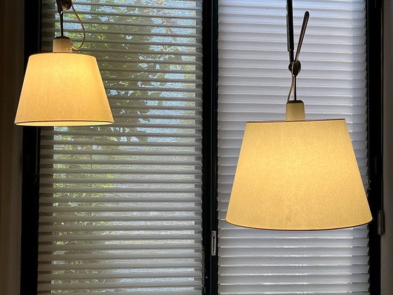 Image 1 of 2x Artemide Tolomeo Sospensione Decentrata Leuchte