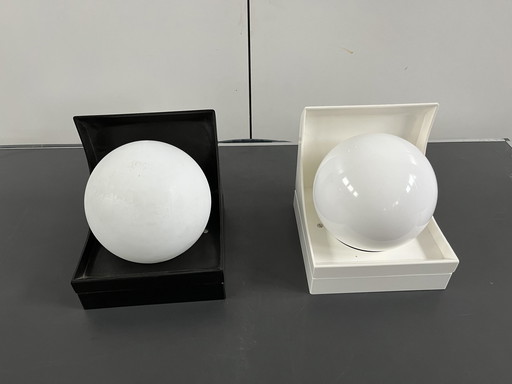 2x Vintage Wandlampen