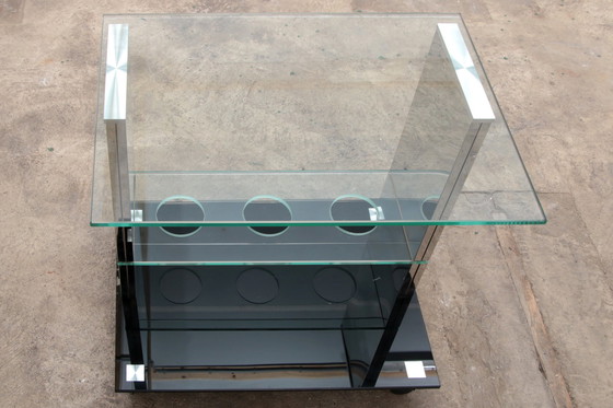 Image 1 of Moderner, einzigartiger Trolley oder Barwagen aus Metall, 1970er Jahre