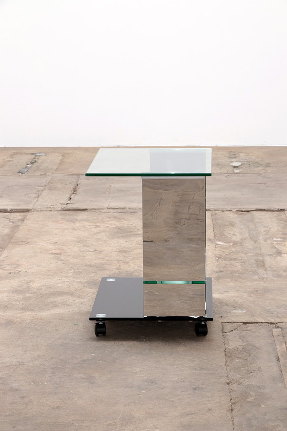 Image 1 of Moderner, einzigartiger Trolley oder Barwagen aus Metall, 1970er Jahre